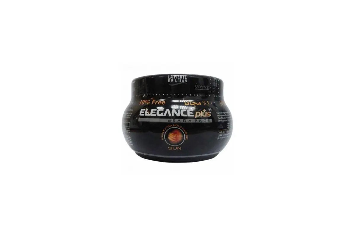 3x Elegance Plus 24HR Extra Hold Hair Styling Gel Sun 500ml