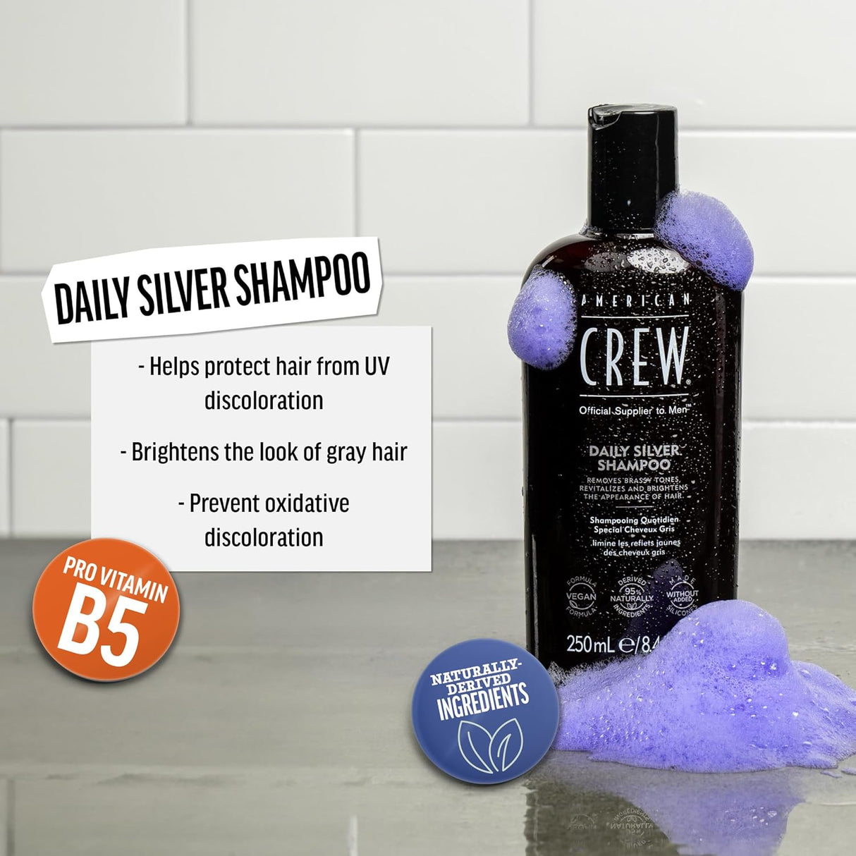 American Crew Daily Silver Shampoo – 250ml