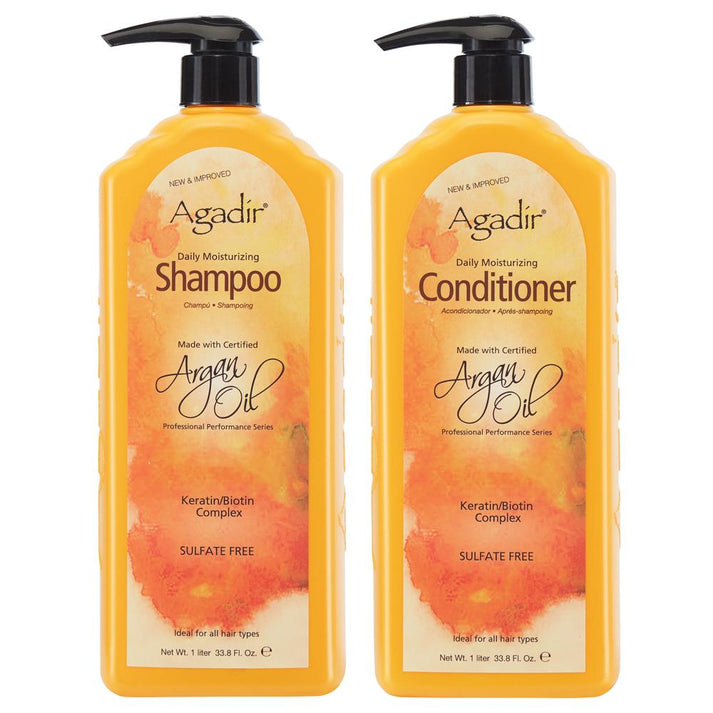 Agadir Argan Oil Daily Moisturizing Shampoo&Conditioner 1 L Bundle