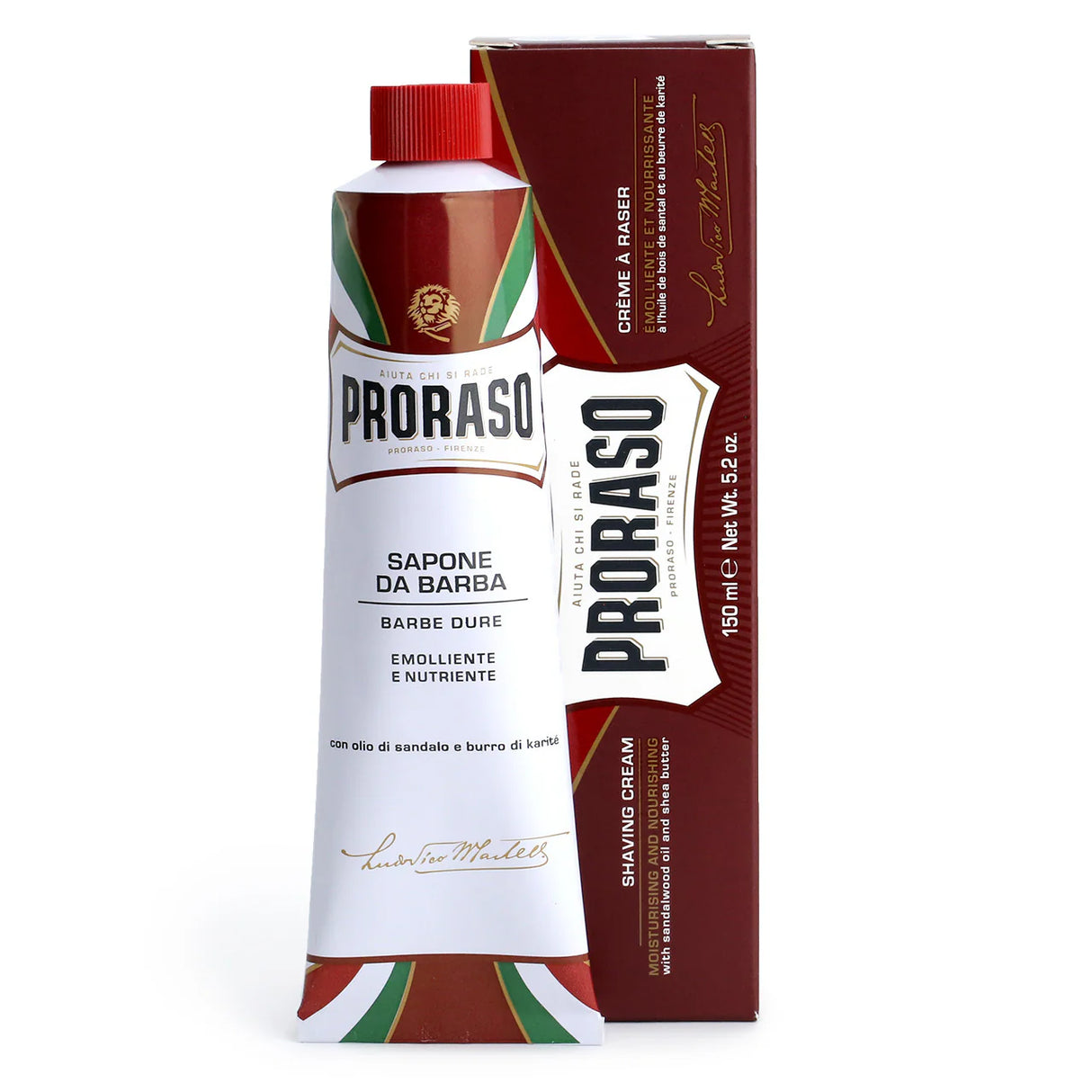 Proraso Sandalwood & Shea Butter Nourish Shaving Cream Tube 150ml