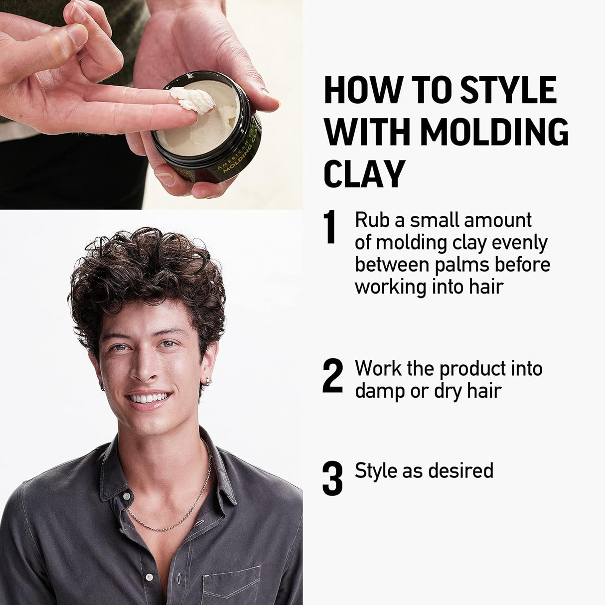 American Crew Molding Clay – 85g