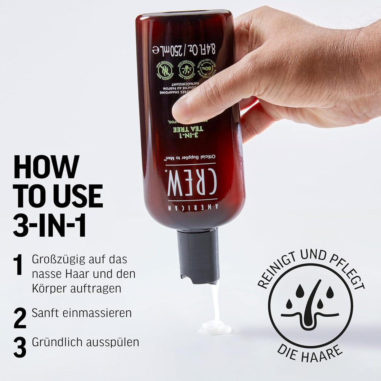 American Crew 3 In 1 Tea Tree 450ml