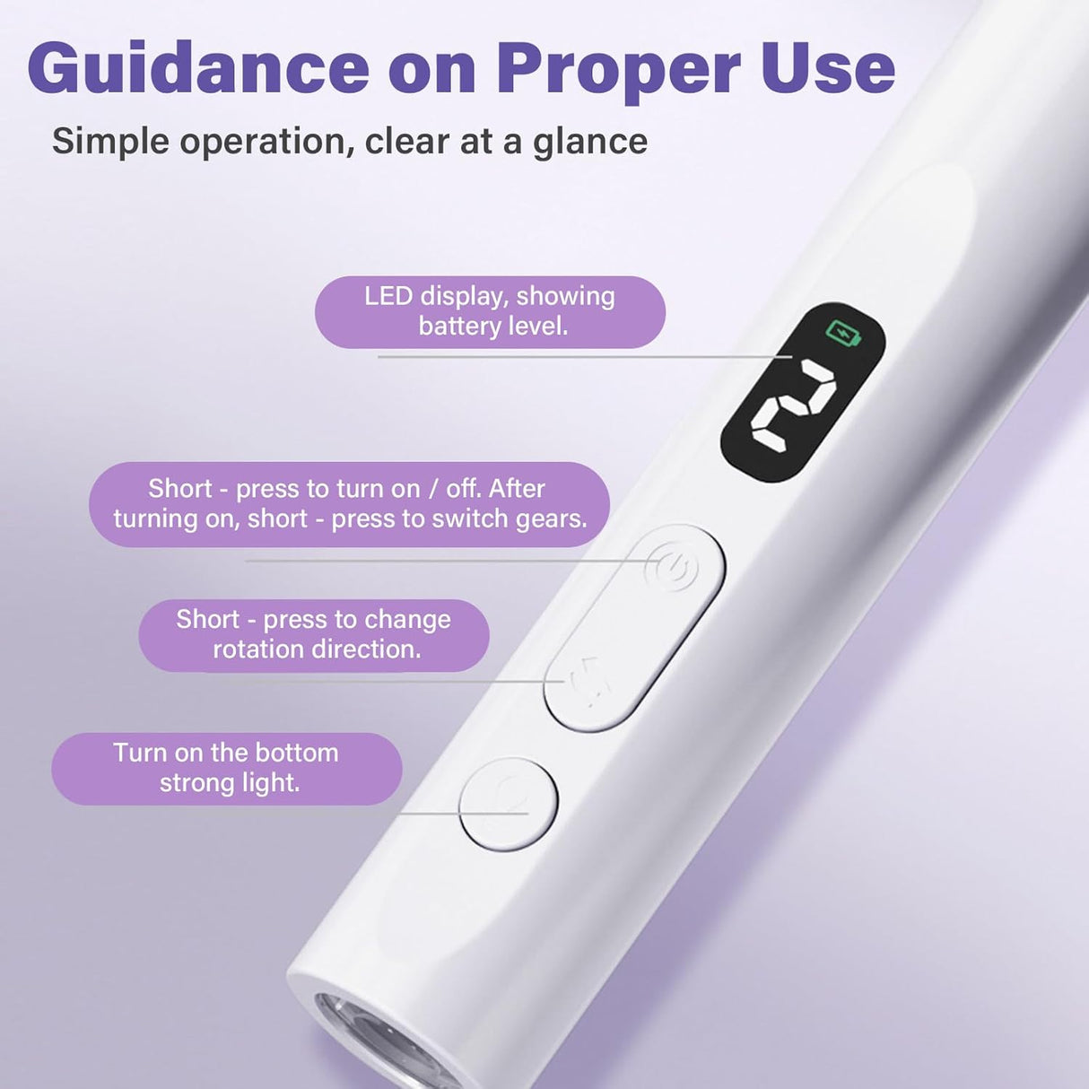 NBHS 2-in-1 Portable Nail Drill Kit with UV/LED Lamp – Rechargeable Tool