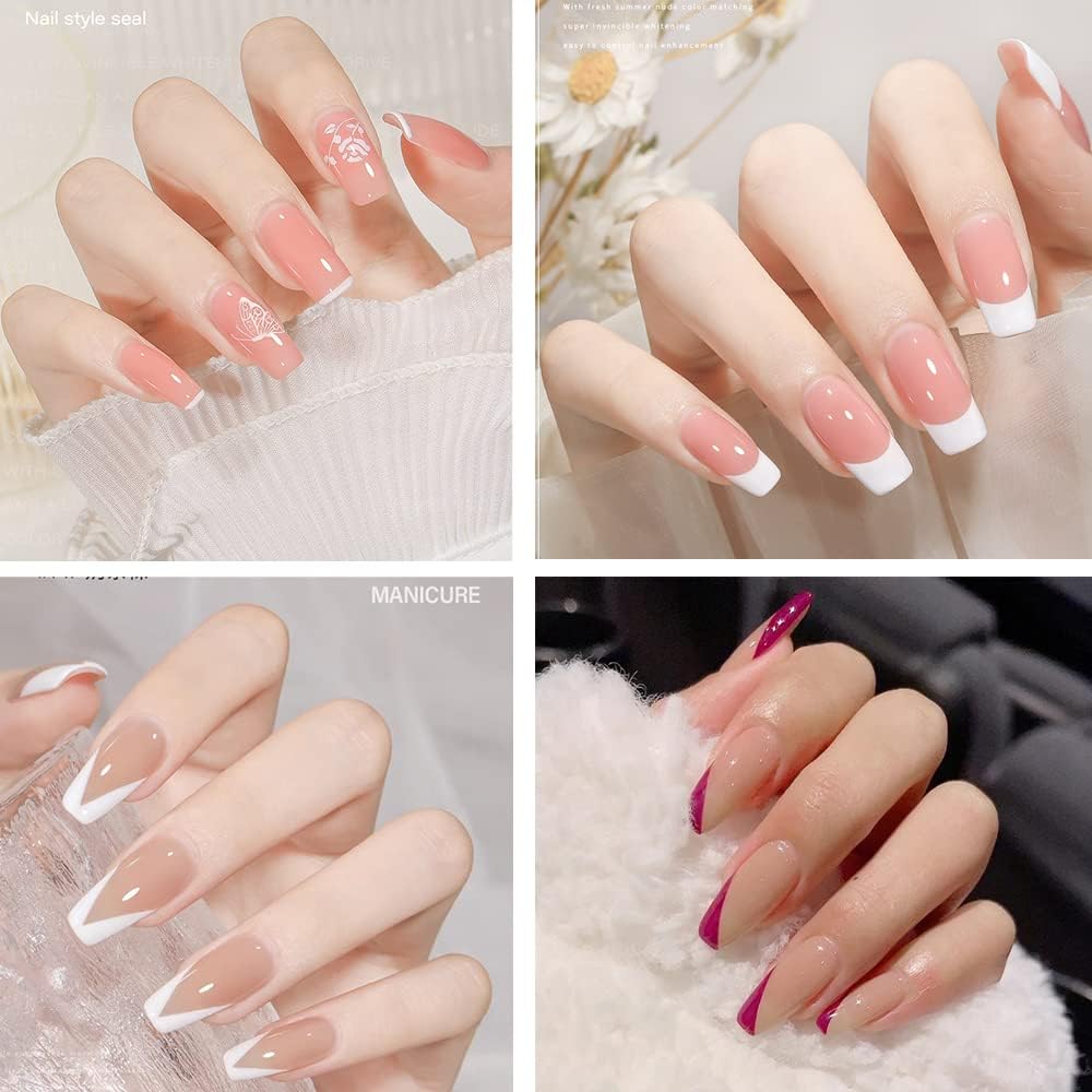 NBHS 12-Piece Nail Stamper Kit – Clear Silicone Stampers with Scrapers