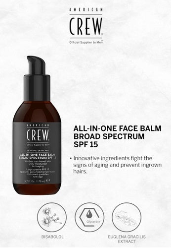 American Crew All-In-One Face Balm SPF 15 – 150ml