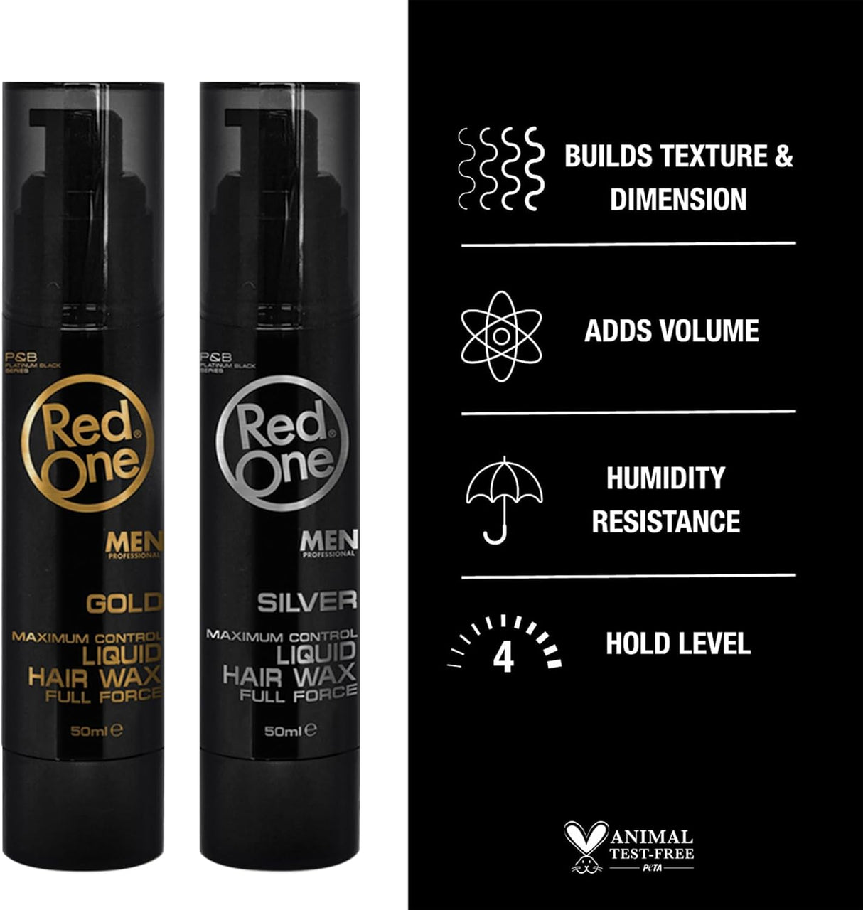 3x RedOne Liquid Hair Wax (Silver)