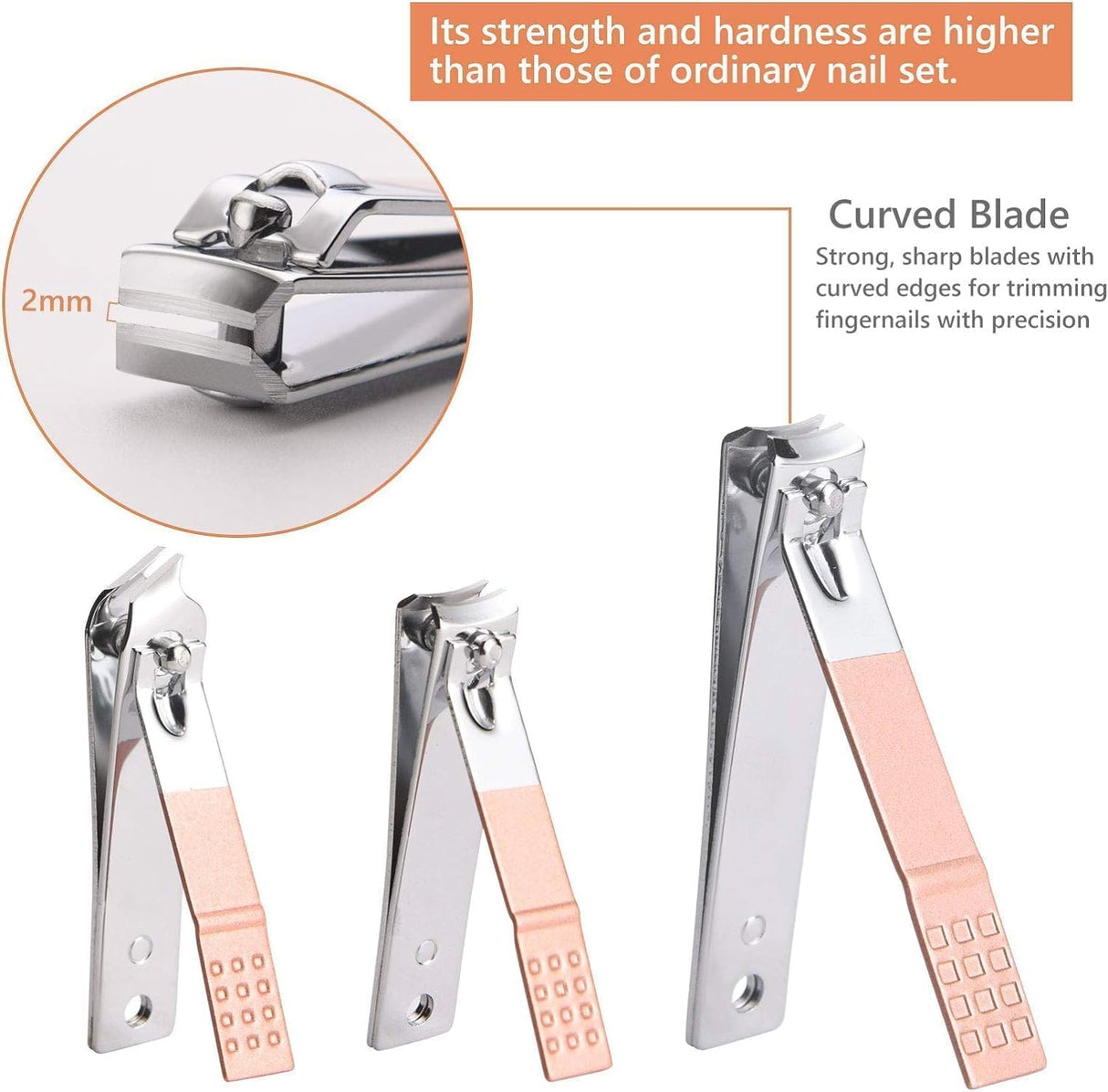 NBHS 18-Piece Manicure Set – Stainless Steel Nail Clippers & Grooming Kit