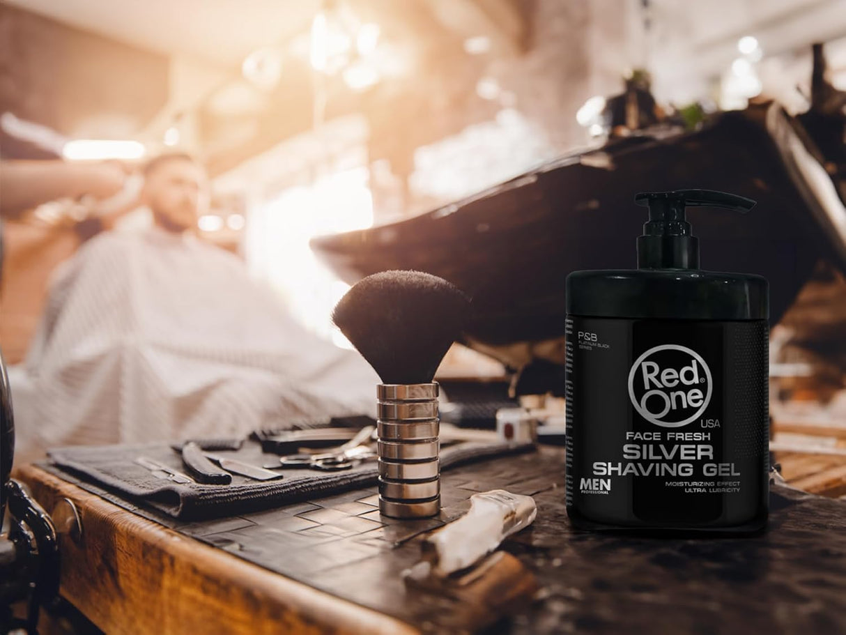 RedOne Shaving Gel Silver– Barber Silver - Shaving gel 1000 ml
