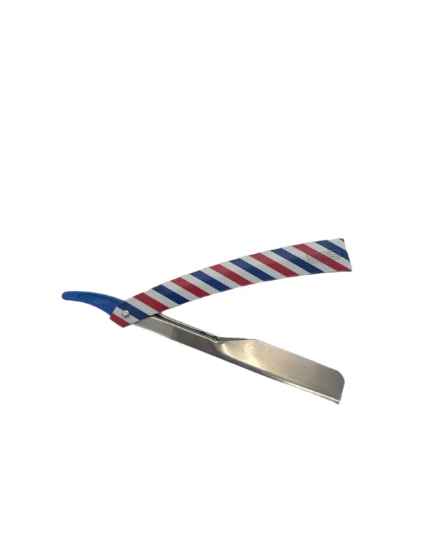 BOB Premium Slide Cut Throat Razor – Barber Pole for Precision Shaving