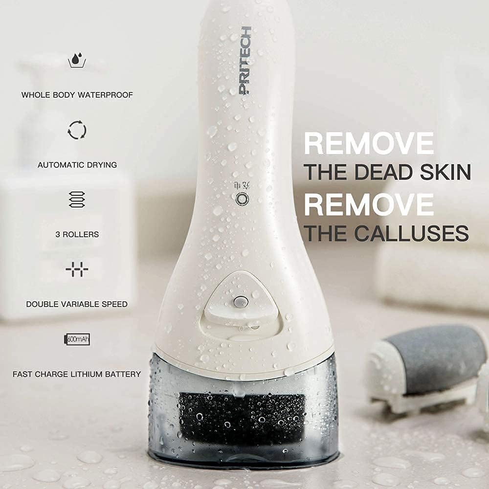 NBHS Rechargeable Electric Foot Callus Remover – Waterproof Pedicure Tool