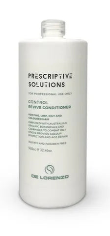 De Lorenzo Control Revive Conditioner 960ml Duo + Free Pump for Hydrated, Balanced Hair