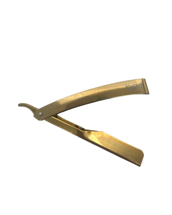 BOB Premium Slide Cut Throat Razor – Gold for Precision Shaving