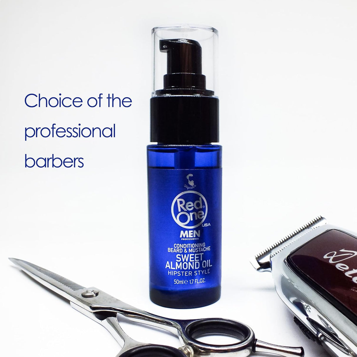 RedOne Sweet Almond Beard Care Oil – 50ml Blue