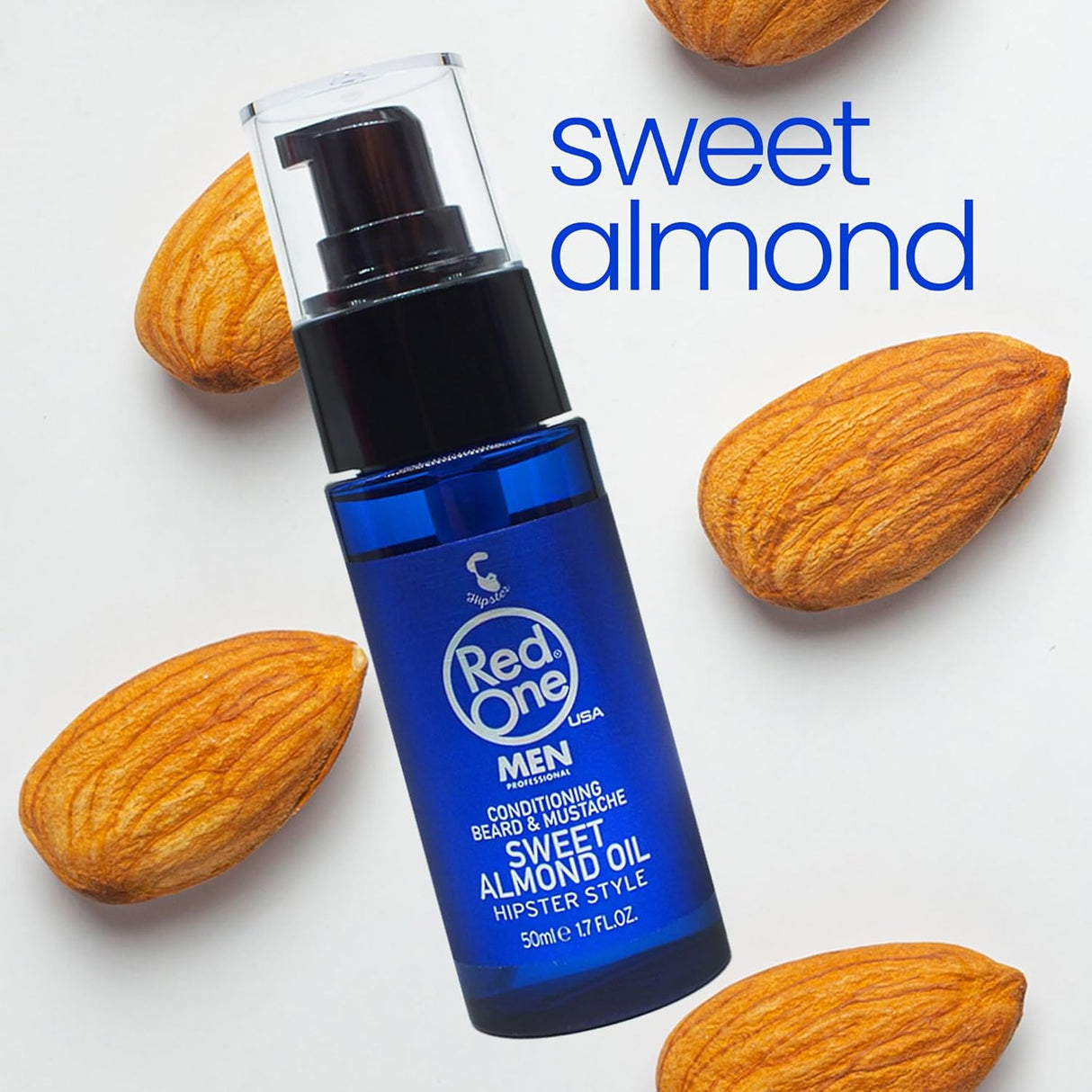 RedOne Sweet Almond Beard Care Oil – 50ml Blue