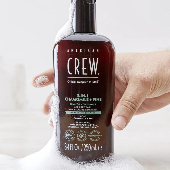 American Crew 3-in-1 Shampoo, Conditioner and Body Wash Chamomile and Pine, 450 ml