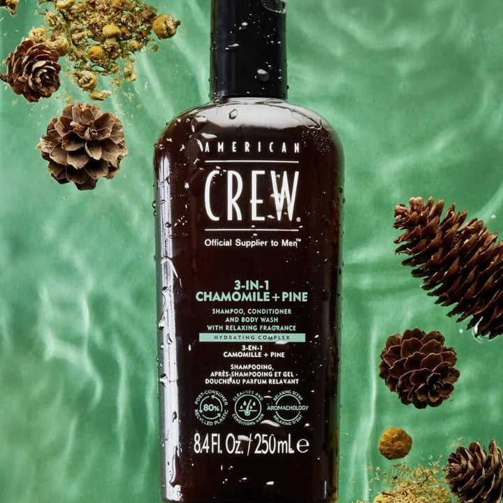 American Crew 3-in-1 Shampoo, Conditioner and Body Wash Chamomile and Pine, 450 ml