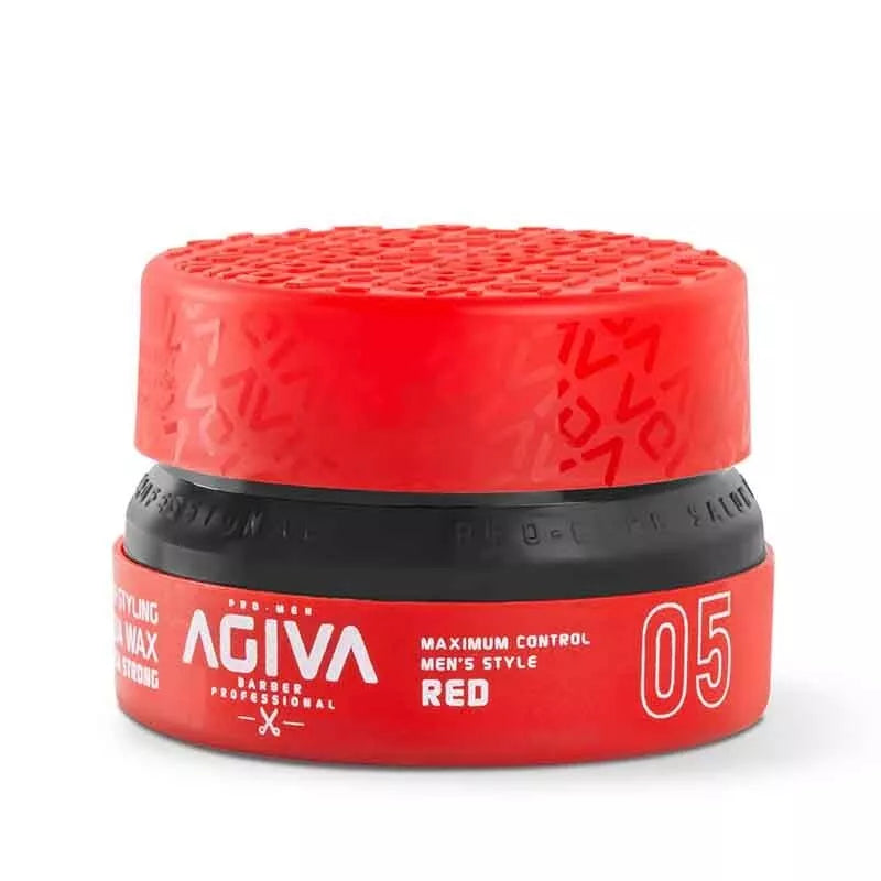 3x Agiva Styling Aqua Wax 05 Mega Strong 155ml - Red
