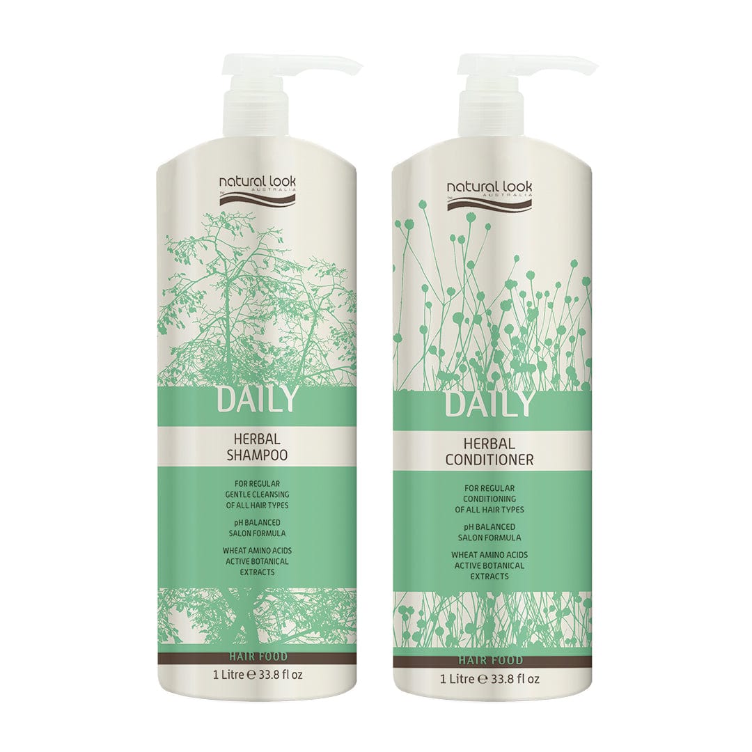 Natural Look Daily Herbal Shampoo & Conditioner 1L Bundle