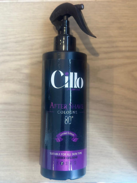 2x 400ml Cillo Eau De Aftershave Cologne Blue Spray Purple Barber After Shave