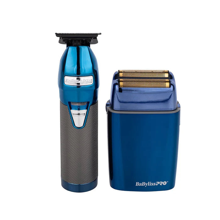 BabylissPRO BlueFX Outliner Trimmer & Foil Shaver Duo