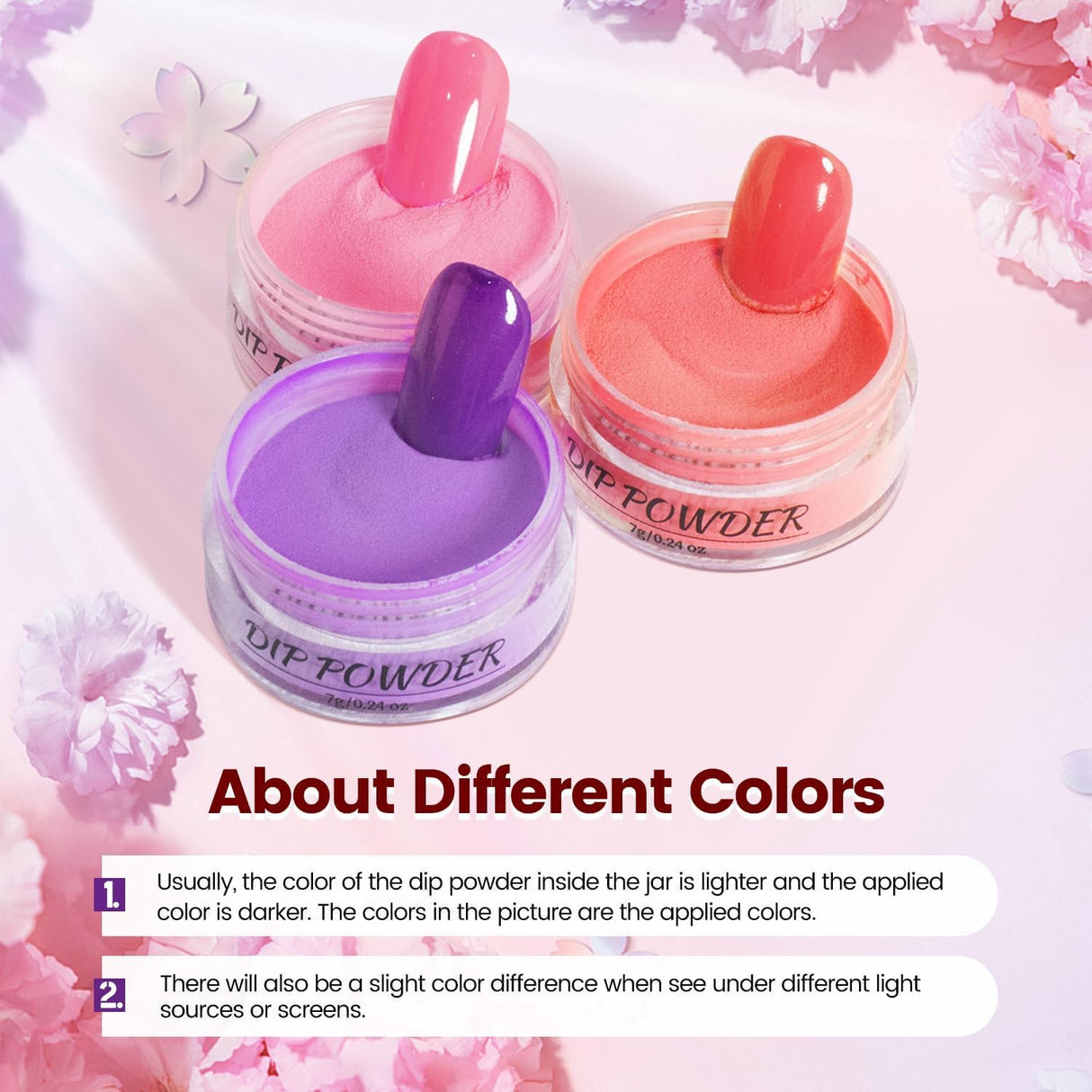 NBHS 56-Color Dip Powder Nail Kit – Acrylic Starter Set with Base & Top