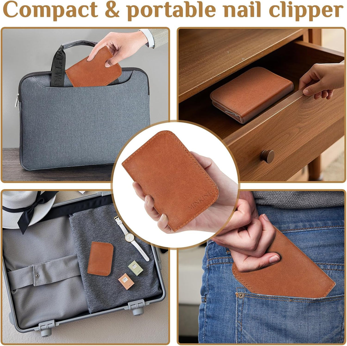 NBHS 26-Piece Manicure Set – Stainless Steel Grooming Kit, Men’s Gift Set