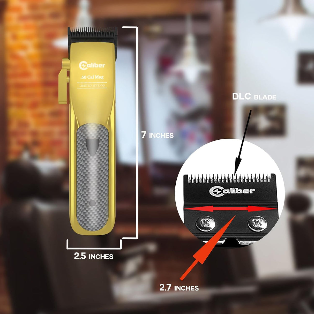 Caliber .50 Cal Cordless Clipper - Gold