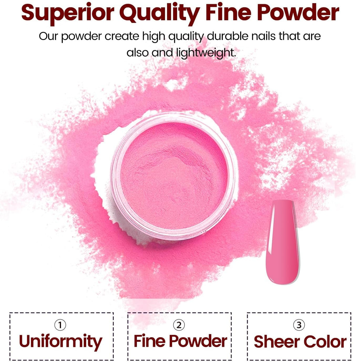 NBHS 56-Color Dip Powder Nail Kit – Acrylic Starter Set with Base & Top