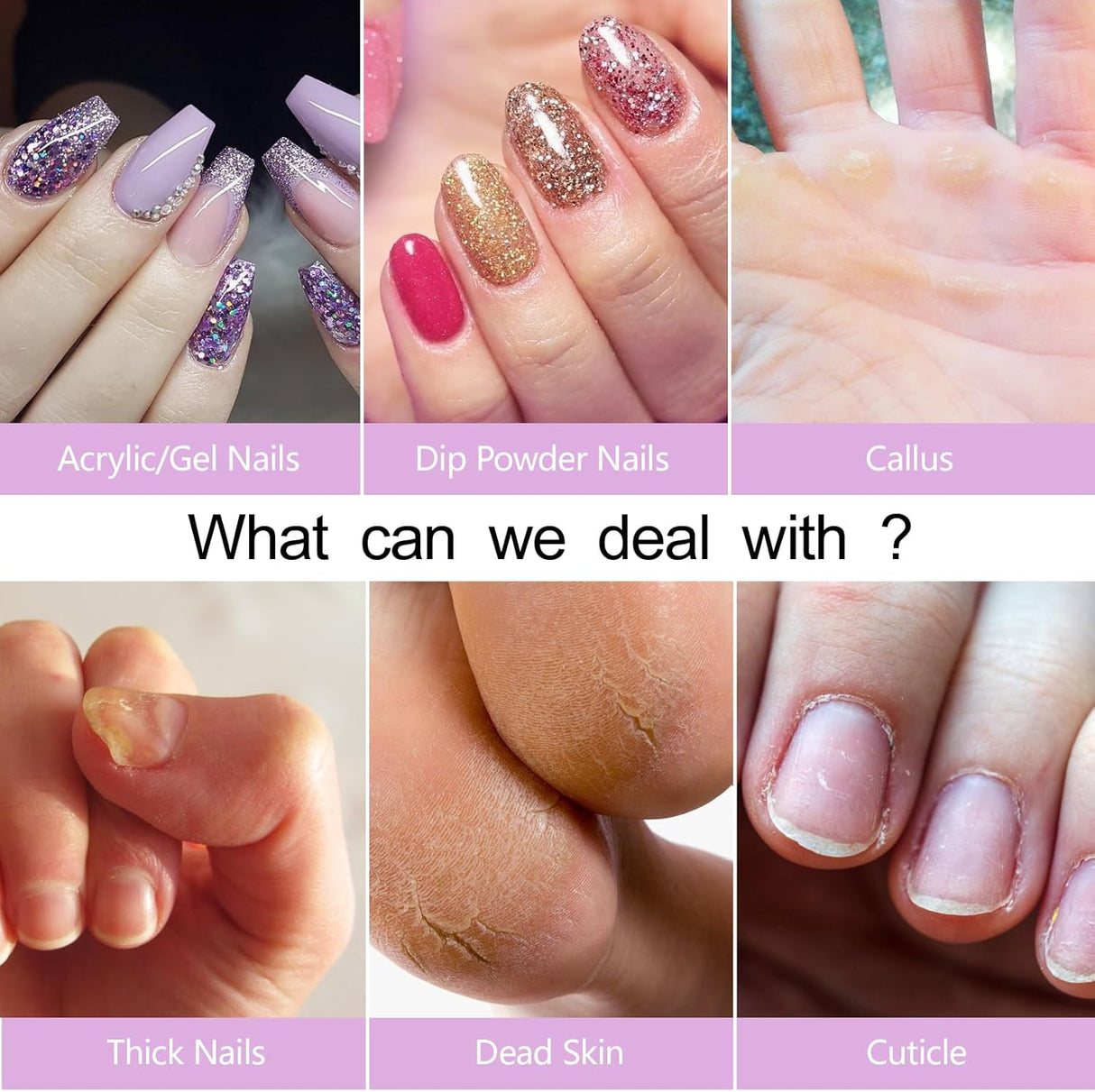 NBHS Electric Nail Drill – Portable USB Nail File Kit with Drill Bits