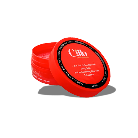 Cillo Hair Styling Aqua Wax – 150ml Red for Strong Hold & Sleek Finish