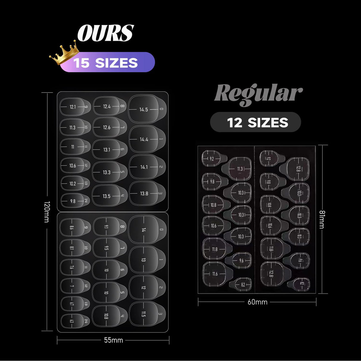 NBHS 600PCS Extra Strong Nail Adhesive Tabs – 20 Sheets Press-On Tabs