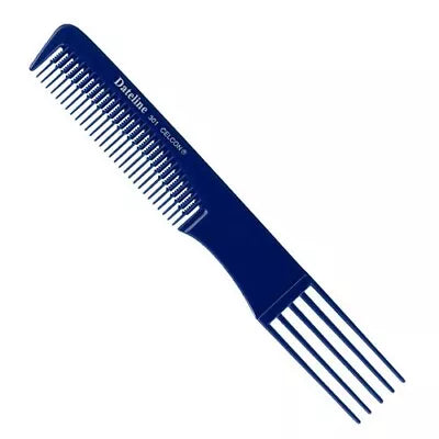 Dateline Professional Blue Celcon Plastic Teasing and Lifter Comb -