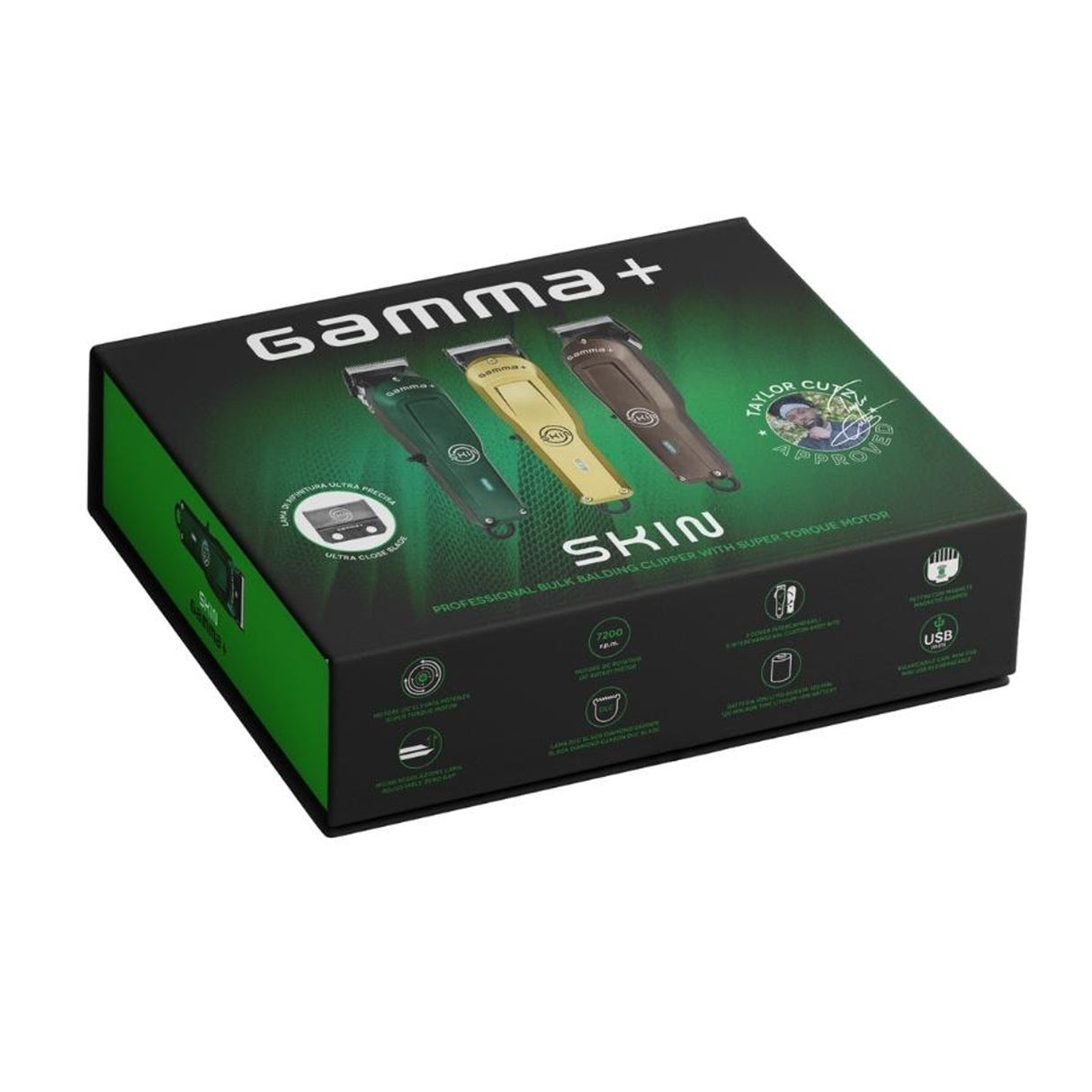 Gamma+ SKIN Balding Professional Barber Clippers