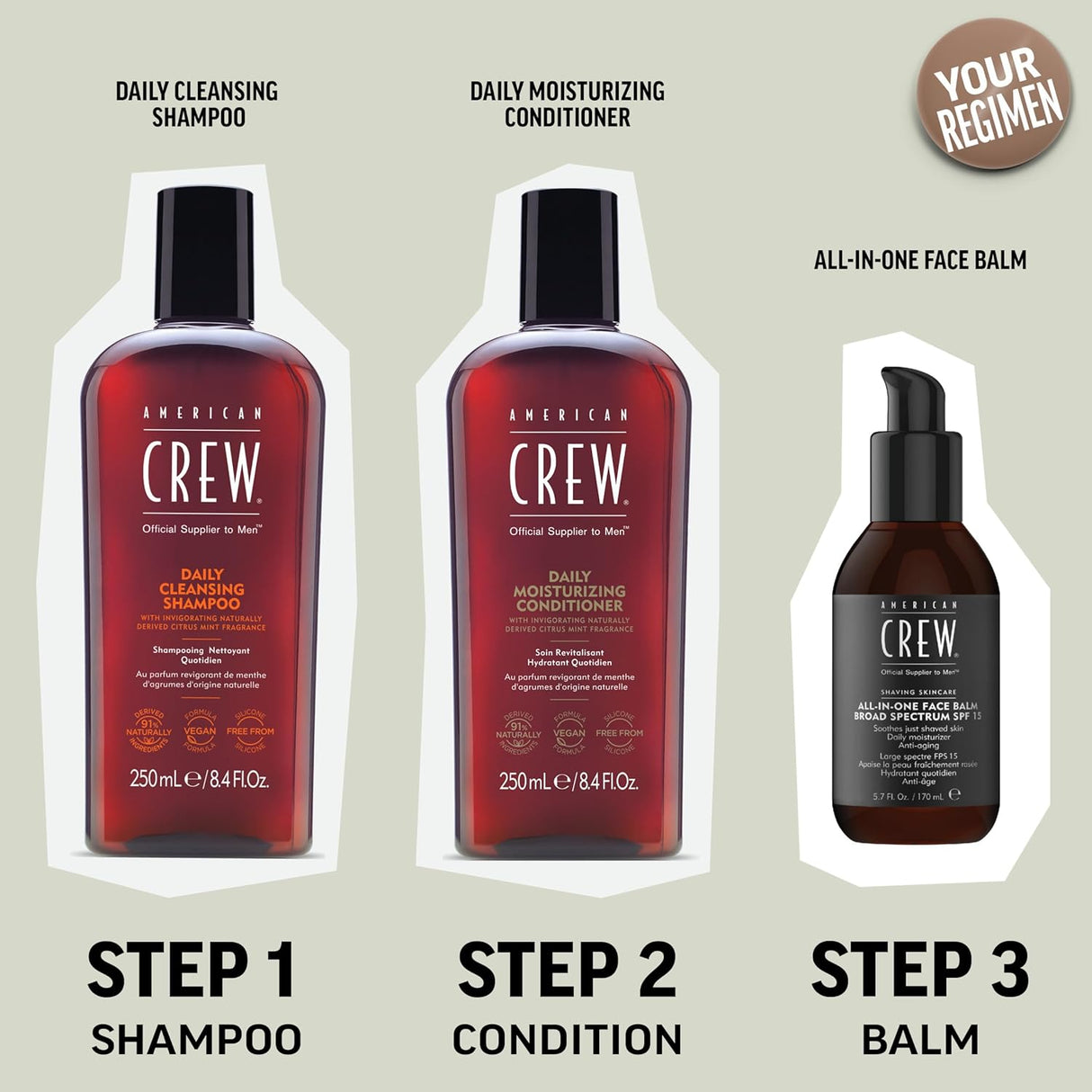 American Crew Daily Cleansing Shampoo – 1000ml