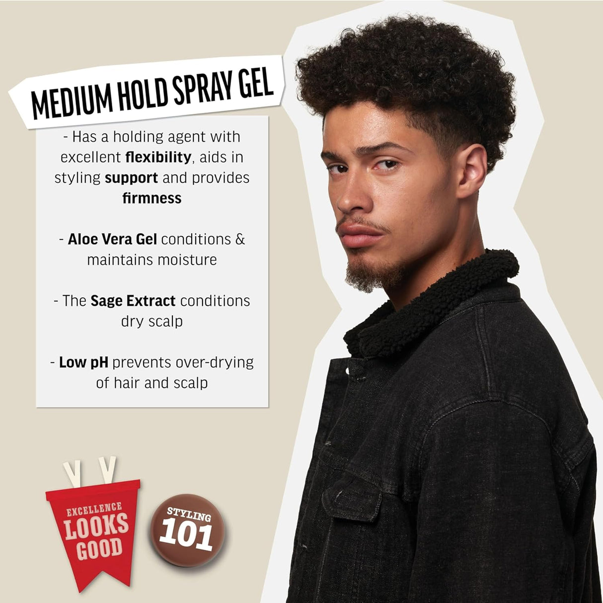 American Crew Medium Hold Spray Gel – 250ml