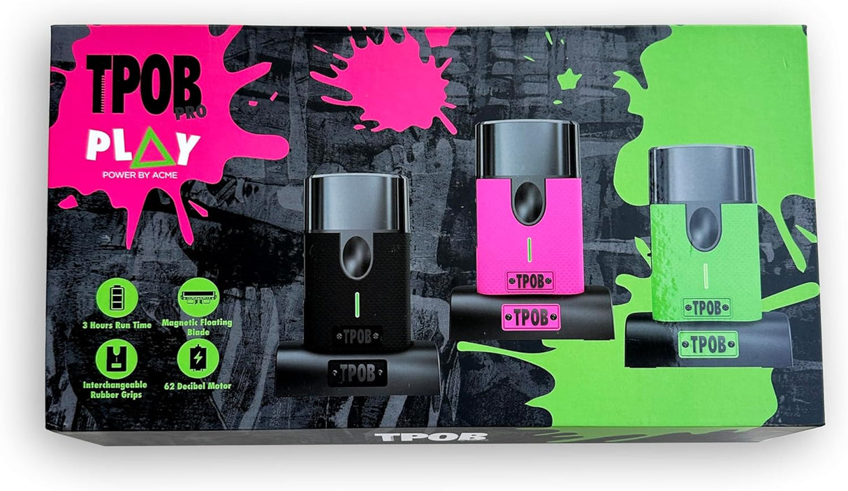 TPOB Play Foil Shaver – Compact Beard Shaver with Magnetic Blades NBHS