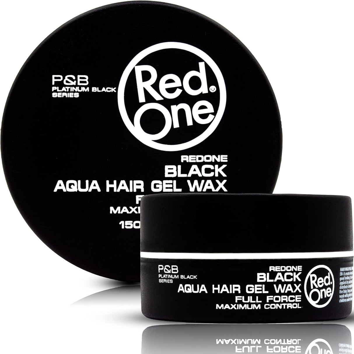 3 x RedOne Black Aqua Hair Styling Wax Full Force | 150 ml | Red One Wax