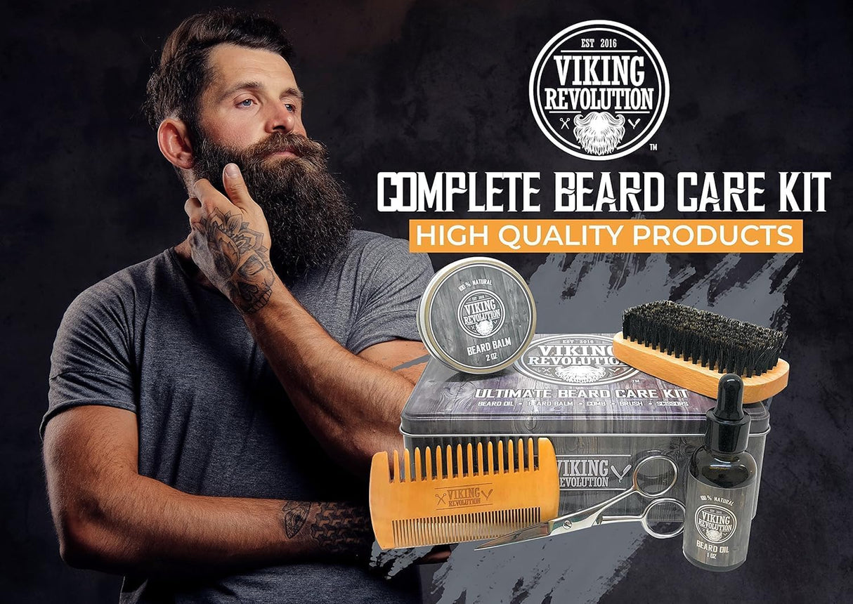 NBHS Ultimate Beard Grooming Kit – Complete Men’s Grooming Gift Set