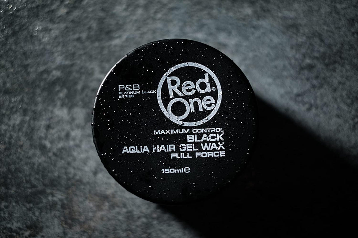 3 x RedOne Black Aqua Hair Styling Wax Full Force | 150 ml | Red One Wax