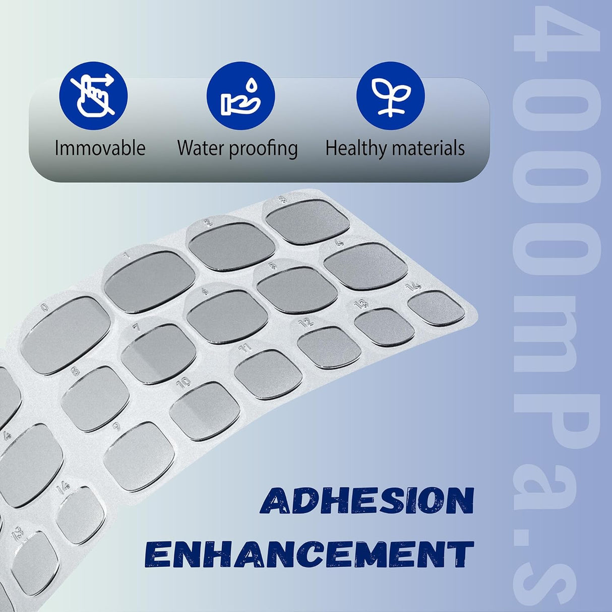 NBHS 600PCS Extra Strong Nail Adhesive Tabs – 20 Sheets Press-On Tabs