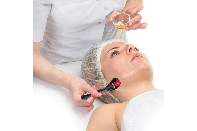 Derma Roller Titanium Micro Needle Skin 540 Needles Scars Anti Aging Dermaroller