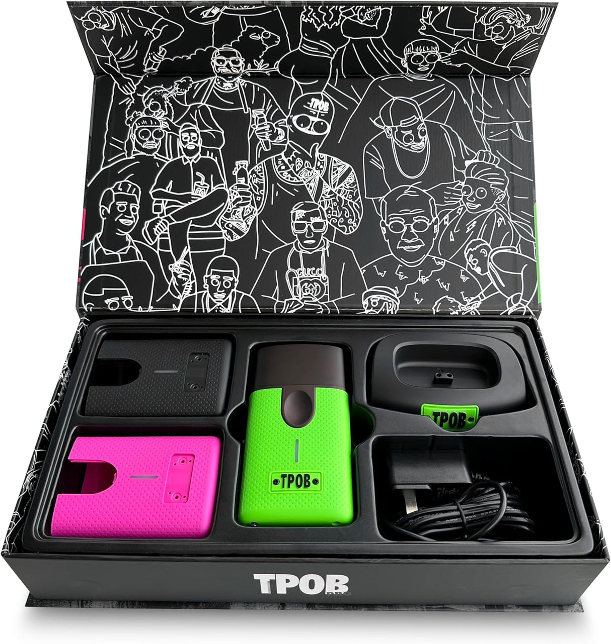 TPOB Play Foil Shaver – Compact Beard Shaver with Magnetic Blades NBHS