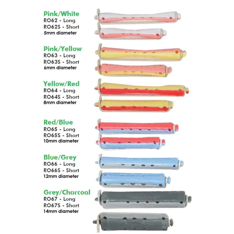 : Hi Lift Perm Rods – Pink (12-Pack) for Soft & Voluminous Curls