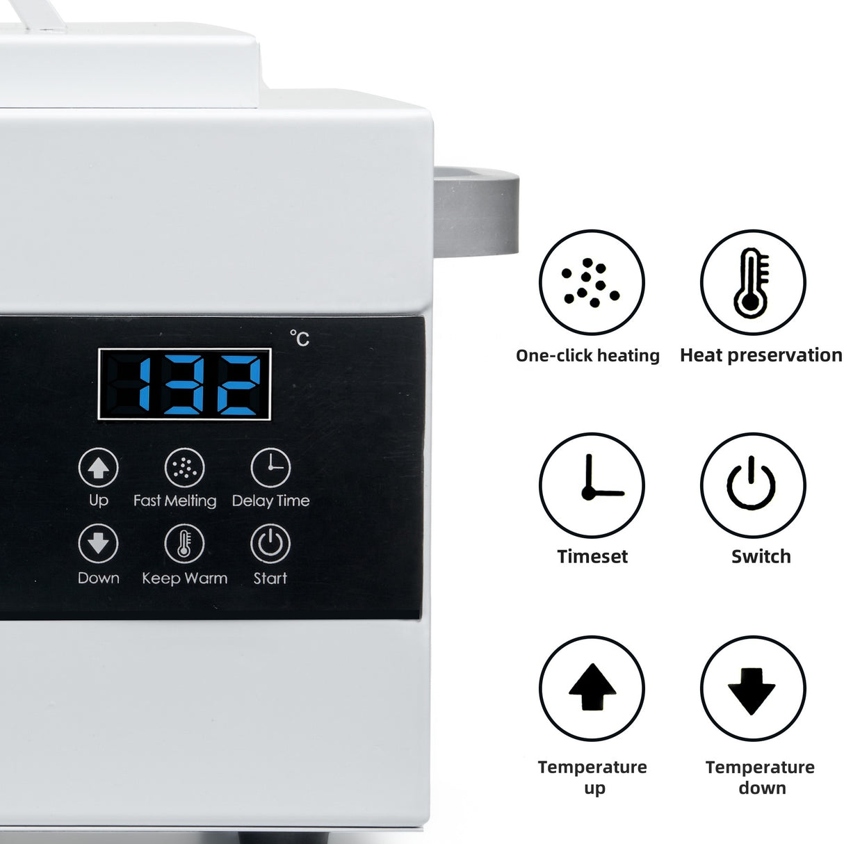 Digital Wax Heater Epilation Hair Removal Waxing Machine – 1.5L Capacity