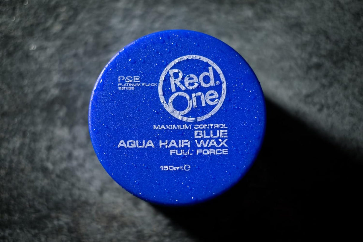 3 x RedOne Blue Aqua Hair Styling Wax Full Force | 150 ml | Red One