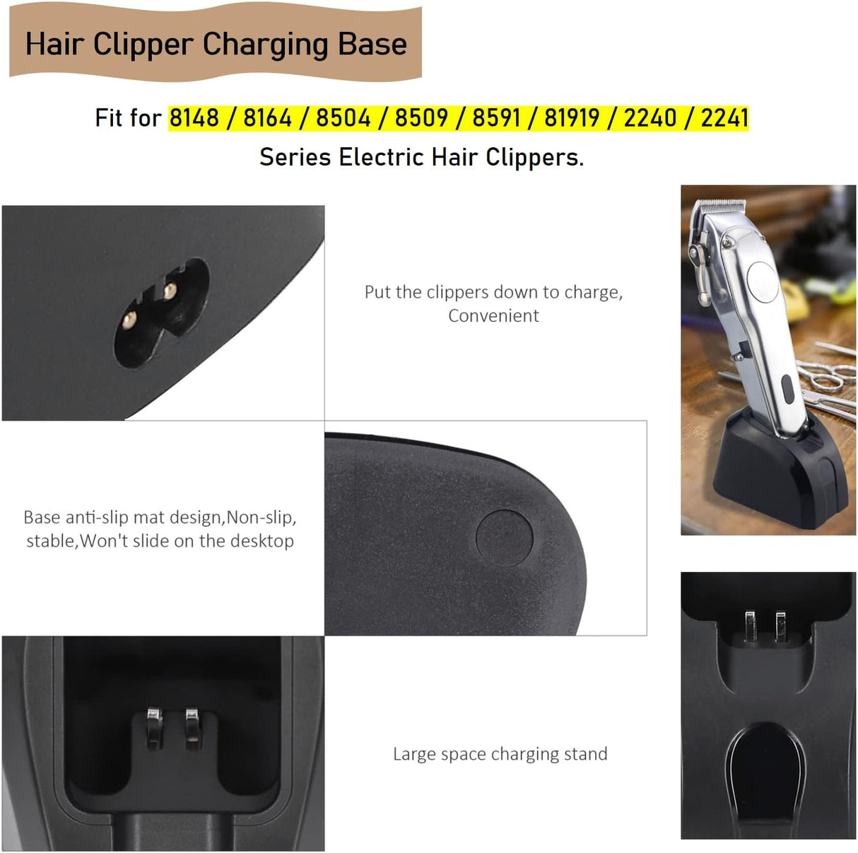 Cordless Clipper Charger Stand
