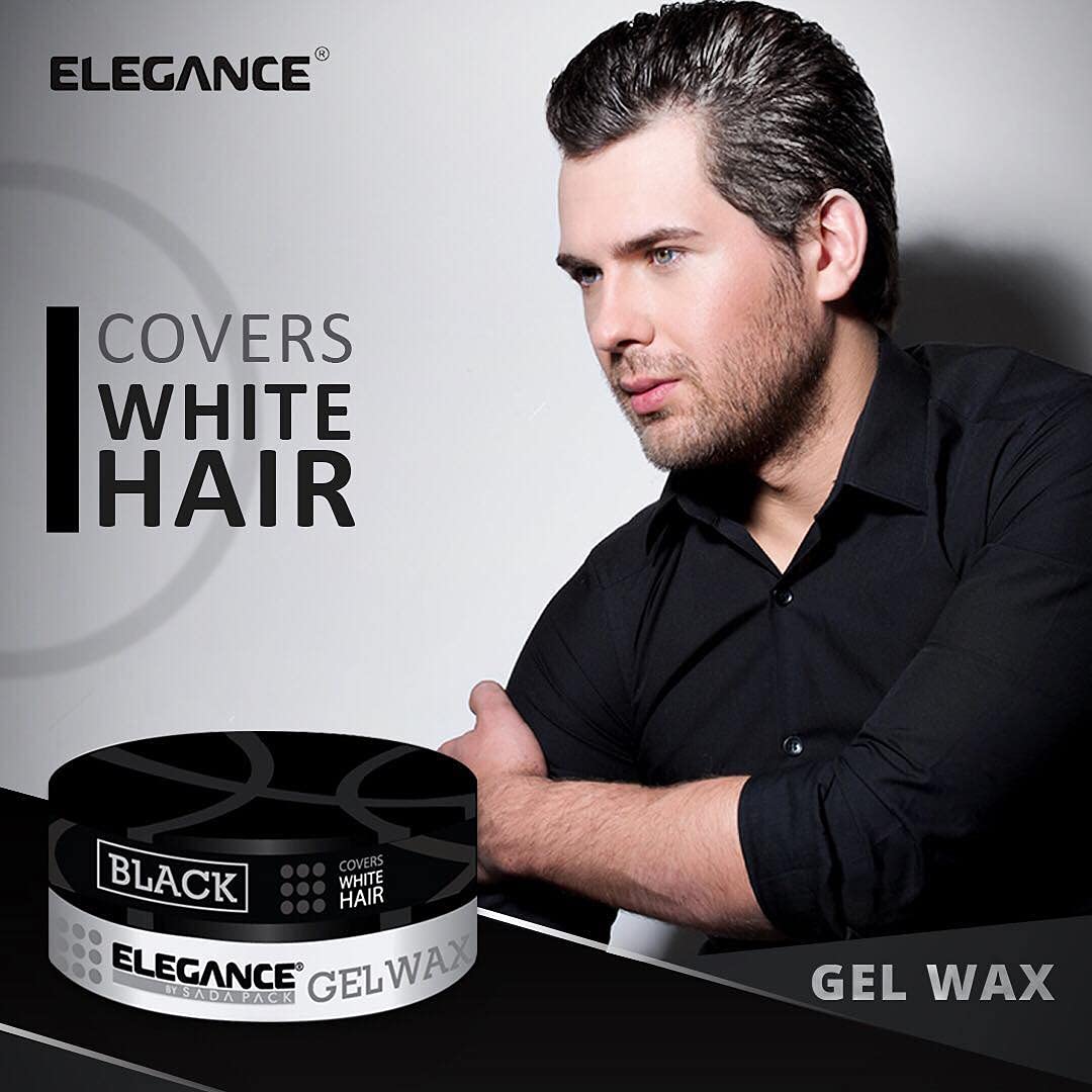 3x Elegance Silver Black Hair Color Wax - 140g
