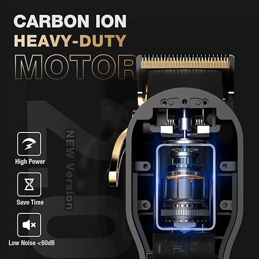 NBHS Professional Hair Clippers for Men - Barber Clipper Set with LED Display