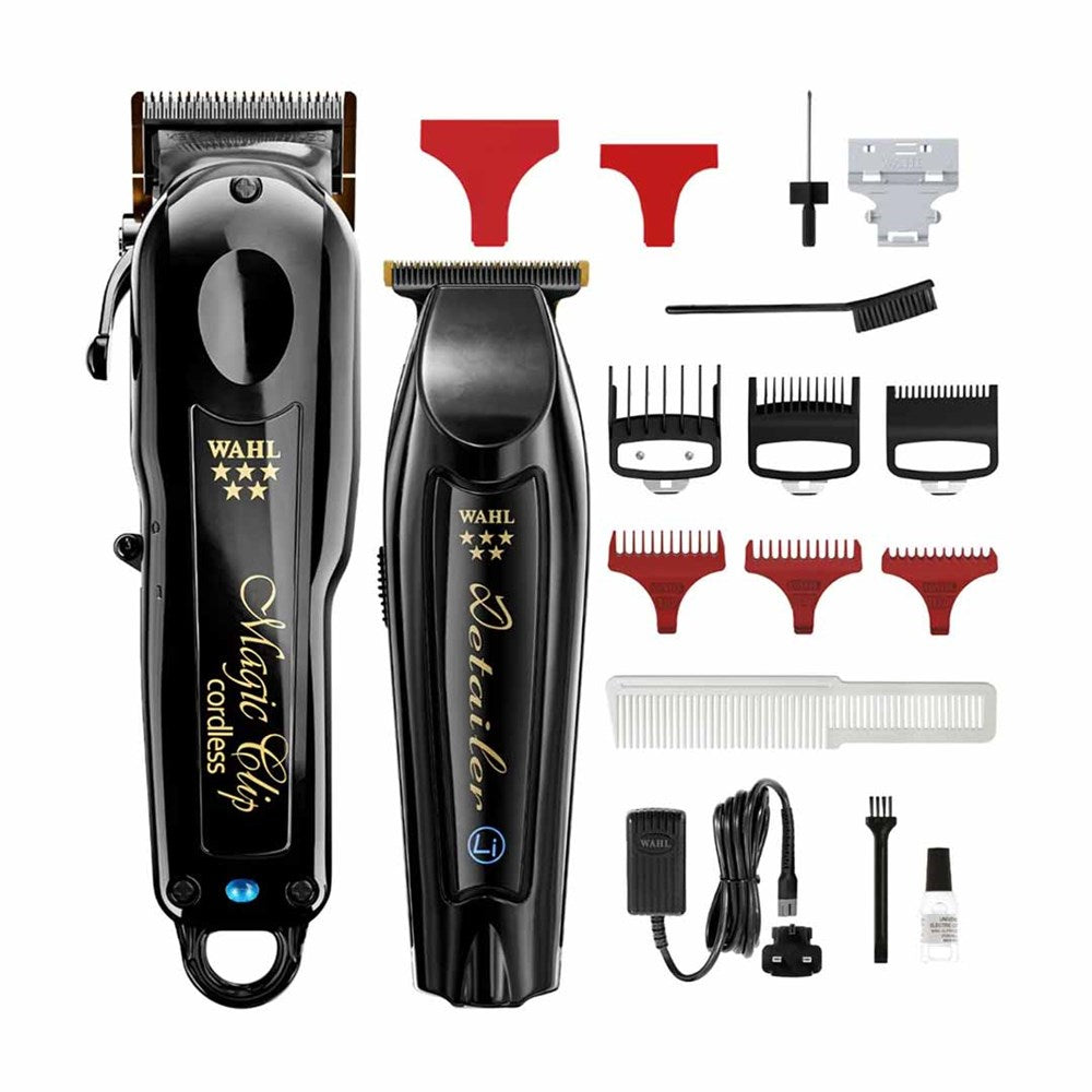 Wahl 5 Star Black Magic Clip & Detailer Li Combo – Pro Fade & Detail Kit