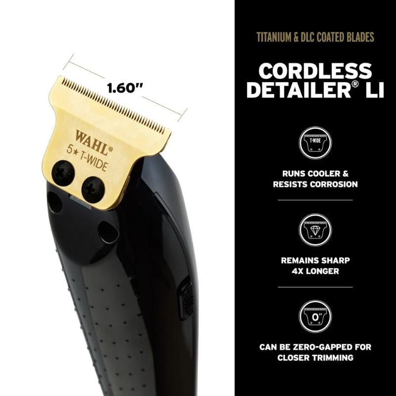 Wahl 5 Star Black Magic Clip & Detailer Li Combo – Pro Fade & Detail Kit